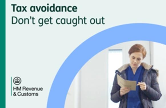 HMRC Tax Avoidance don\'t get caught out portal message 